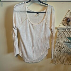 Ivory, long sleeve We the Free top